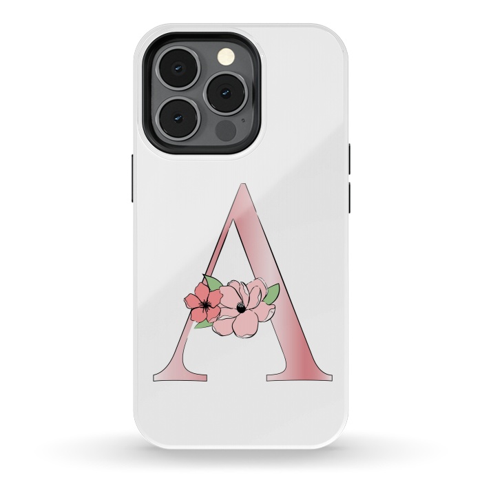 iPhone 13 pro StrongFit Monogram Letter A by Martina