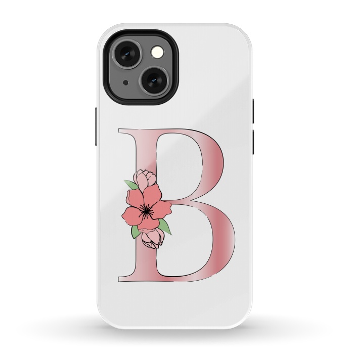 iPhone 13 mini StrongFit Monogram Letter B by Martina