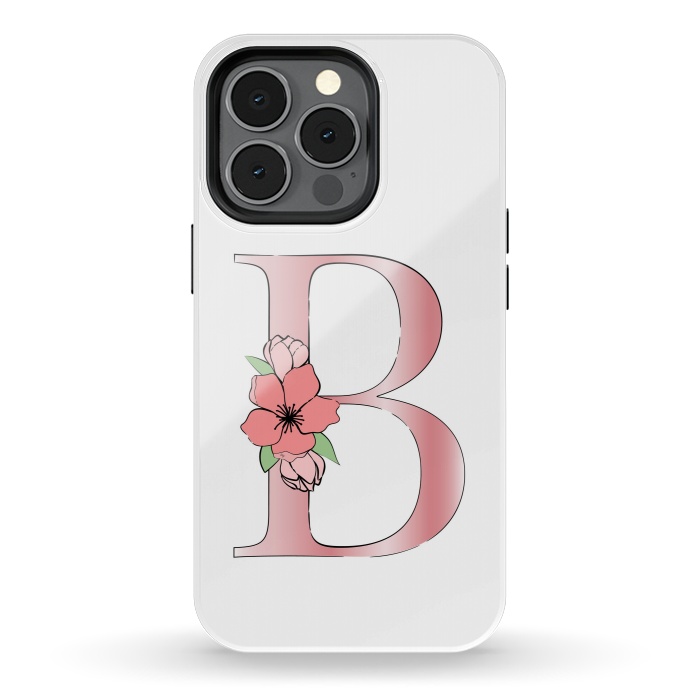 iPhone 13 pro StrongFit Monogram Letter B by Martina
