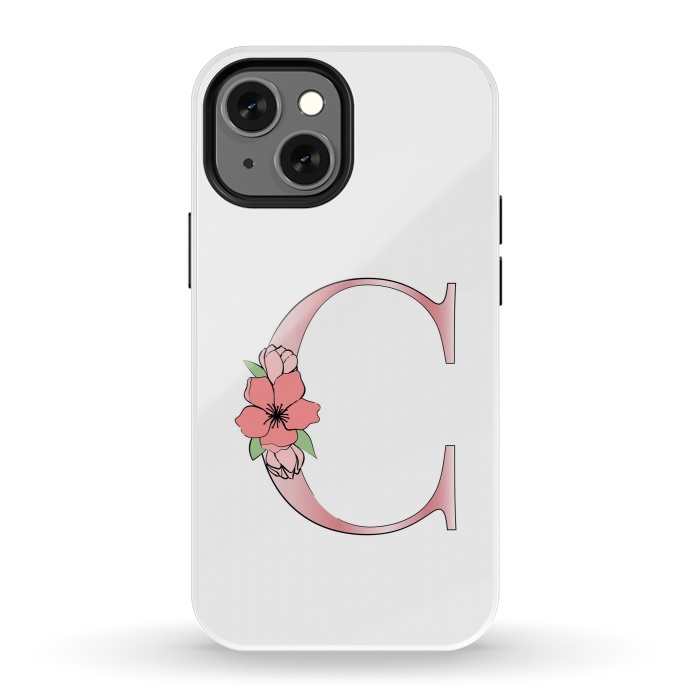 iPhone 13 mini StrongFit Monogram Letter C by Martina
