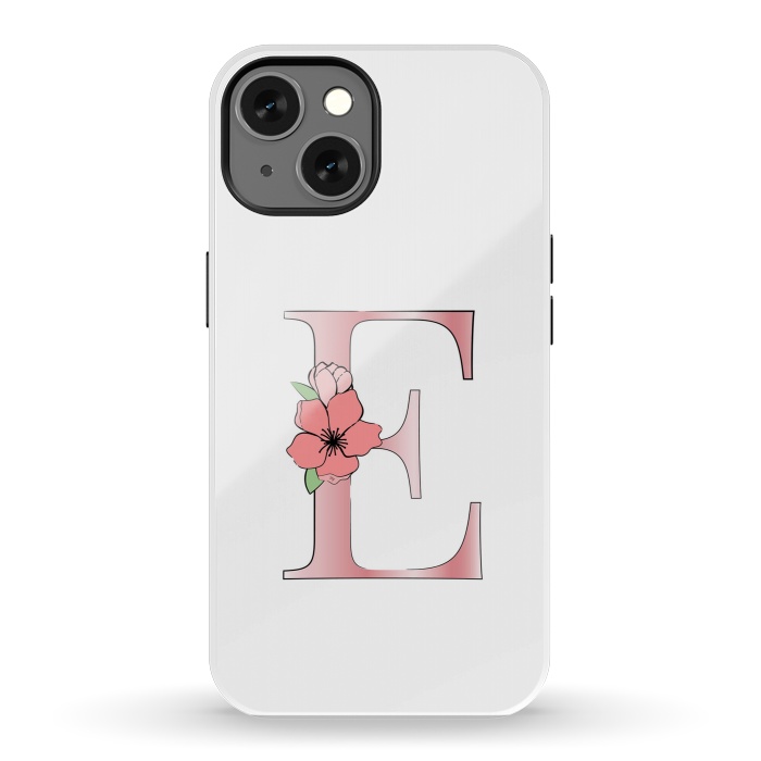 iPhone 13 StrongFit Monogram Letter E by Martina