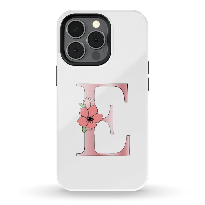 iPhone 13 pro StrongFit Monogram Letter E by Martina