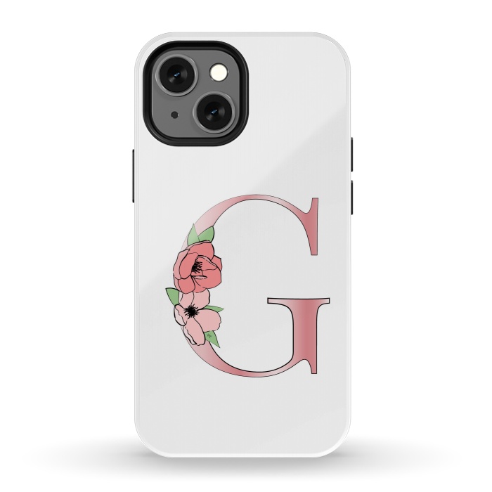 iPhone 13 mini StrongFit Monogram Letter G by Martina