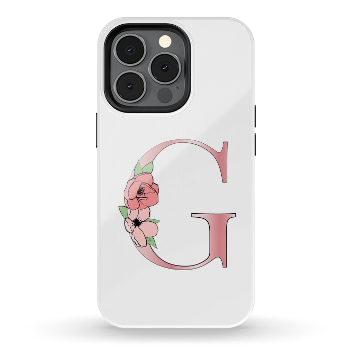 iPhone 13 pro StrongFit Monogram Letter G by Martina