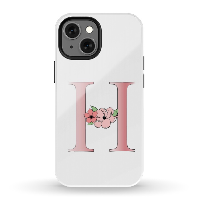iPhone 13 mini StrongFit Monogram Letter H by Martina