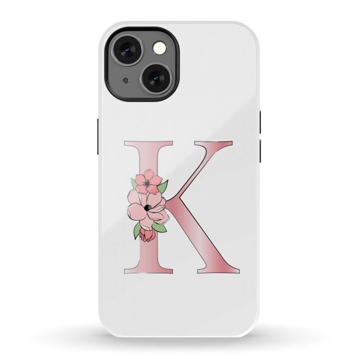 iPhone 13 StrongFit Monogram Letter K by Martina