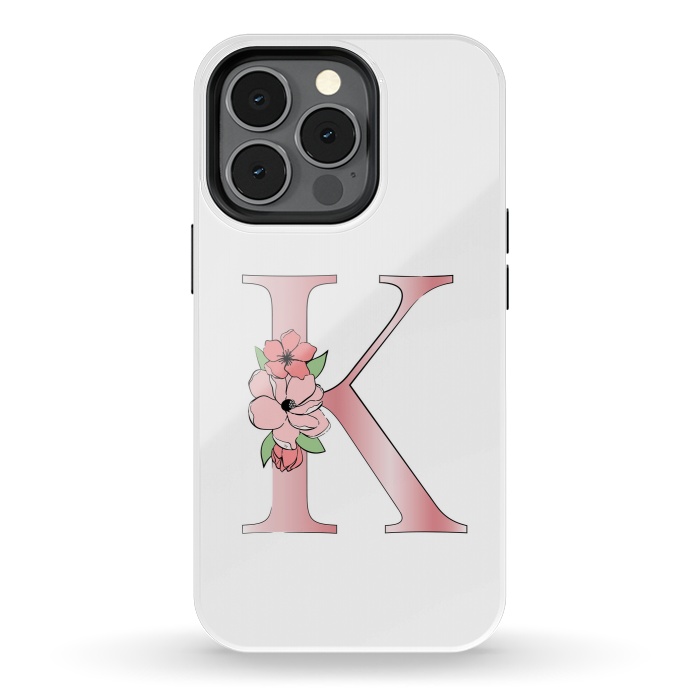 iPhone 13 pro StrongFit Monogram Letter K by Martina