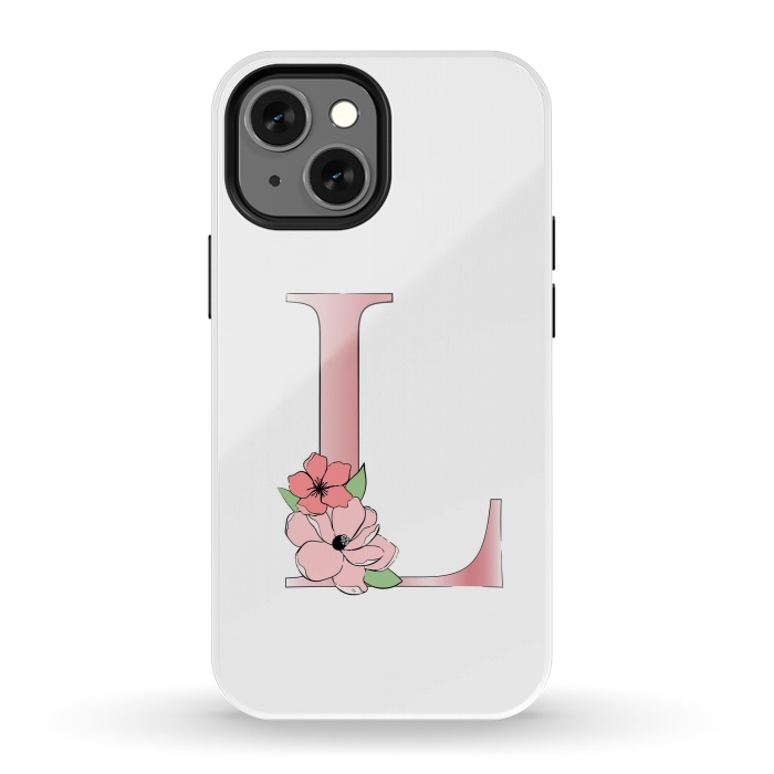 iPhone 13 mini StrongFit Monogram Letter L by Martina