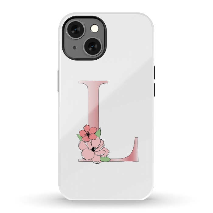iPhone 13 StrongFit Monogram Letter L by Martina