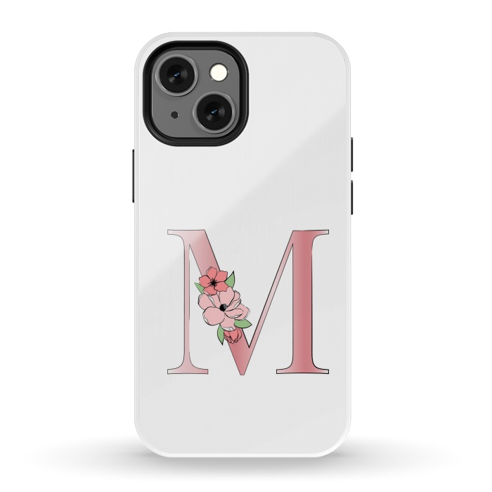 iPhone 13 mini StrongFit Monogram Letter M by Martina