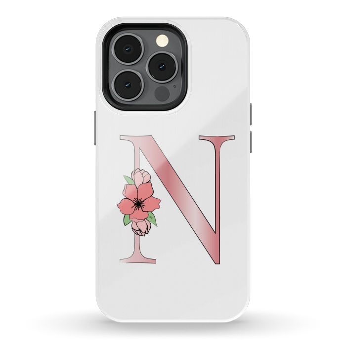 iPhone 13 pro StrongFit Monogram Letter N by Martina
