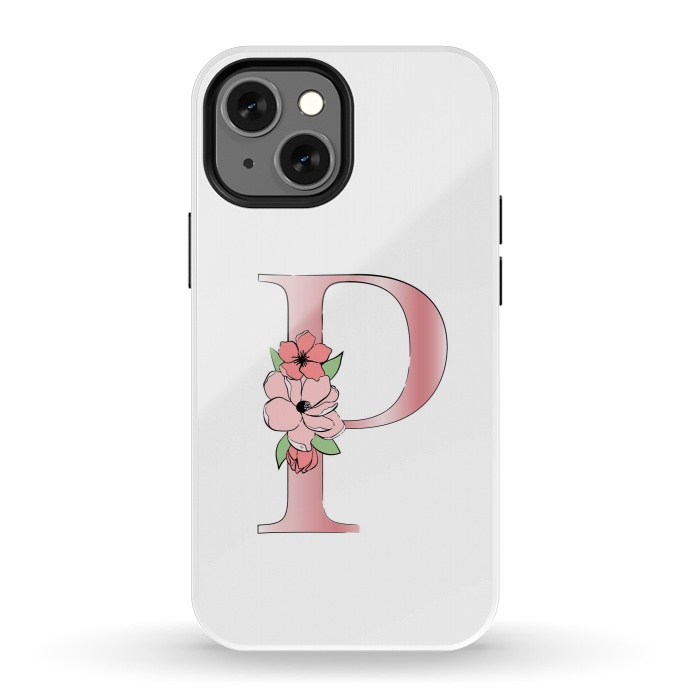 iPhone 13 mini StrongFit Monogram Letter P by Martina