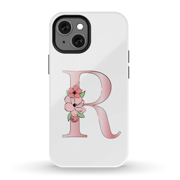 iPhone 13 mini StrongFit Monogram Letter R by Martina