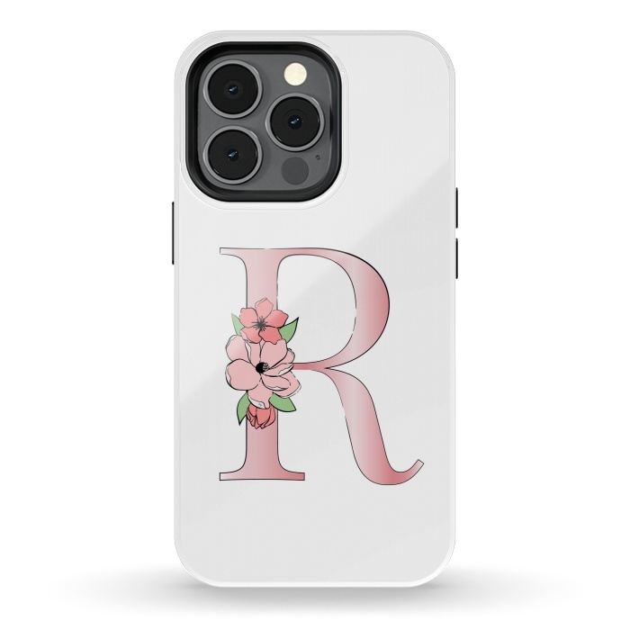 iPhone 13 pro StrongFit Monogram Letter R by Martina