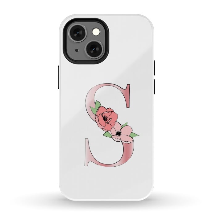 iPhone 13 mini StrongFit Monogram Letter S by Martina