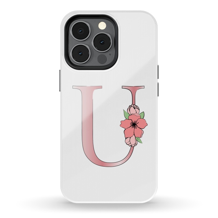 iPhone 13 pro StrongFit Monogram Letter U by Martina