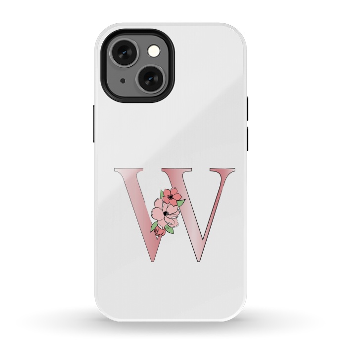 iPhone 13 mini StrongFit Monogram Letter W by Martina