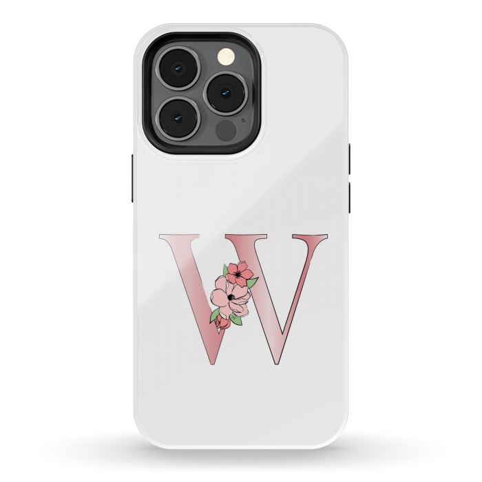 iPhone 13 pro StrongFit Monogram Letter W by Martina