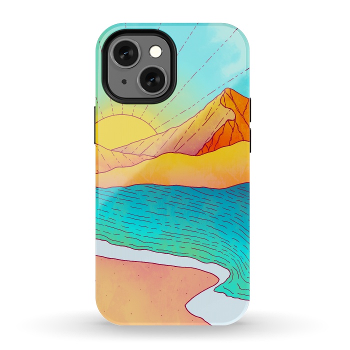 iPhone 13 mini StrongFit I wish to be by the sea by Steve Wade (Swade)