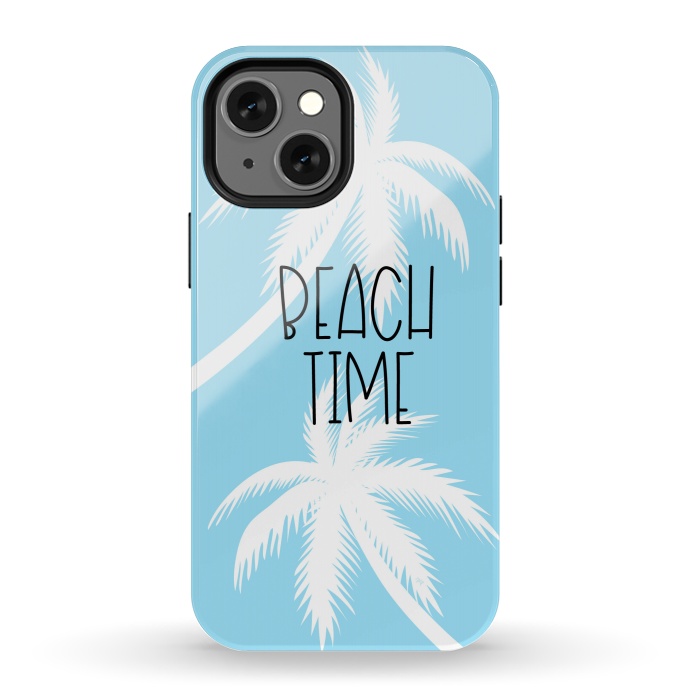 iPhone 13 mini StrongFit Blue Beach Time by Martina