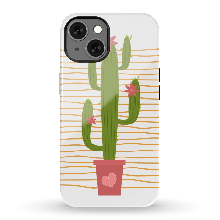 iPhone 13 StrongFit Happy Cactus by Martina