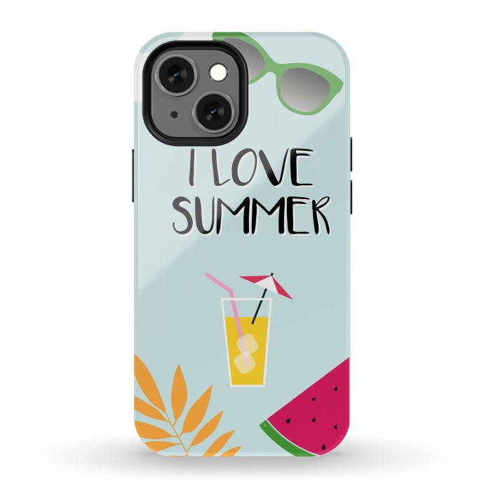 iPhone 13 mini StrongFit I love summer by Martina