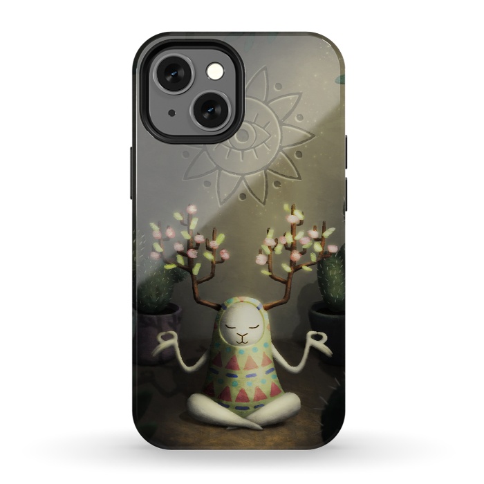 iPhone 13 mini StrongFit Cactus garden by Laura Nagel
