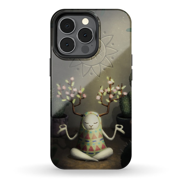 iPhone 13 pro StrongFit Cactus garden by Laura Nagel