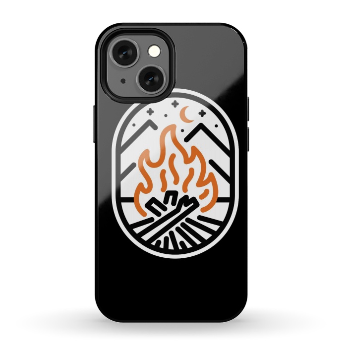 iPhone 13 mini StrongFit Camp Fire 1 by Afif Quilimo