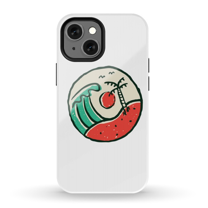 iPhone 13 mini StrongFit Big Wave by Afif Quilimo