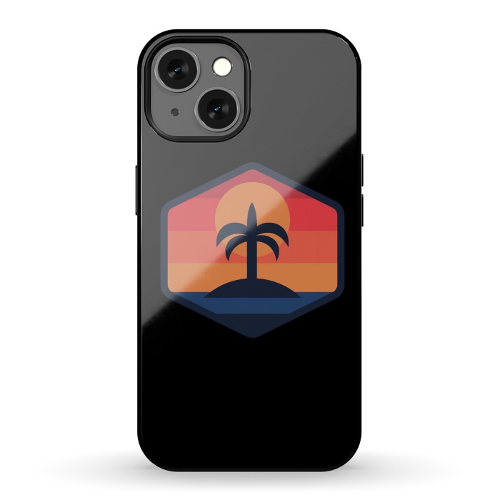iPhone 13 StrongFit Sunset Beach Island by Afif Quilimo