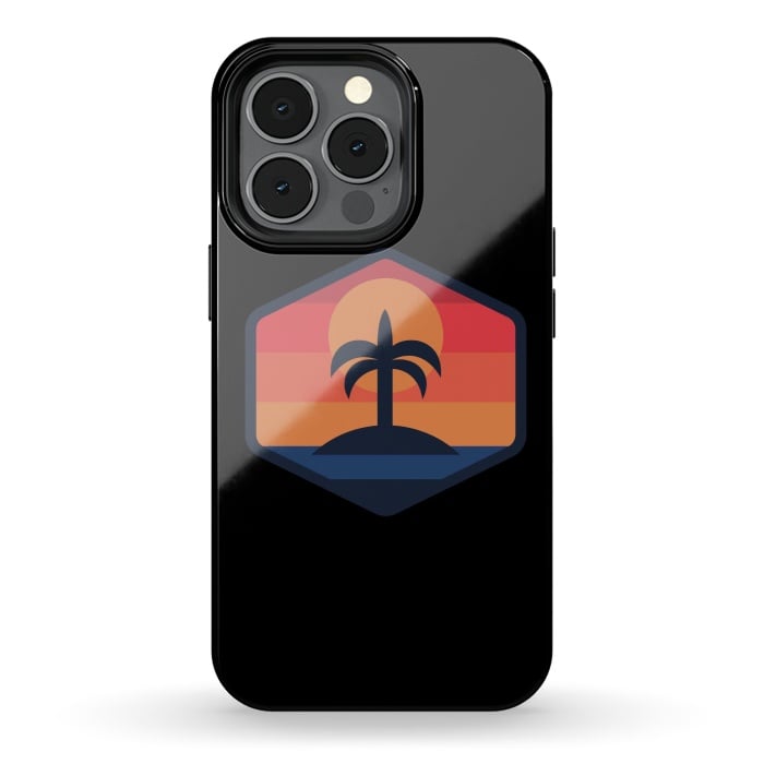 iPhone 13 pro StrongFit Sunset Beach Island by Afif Quilimo