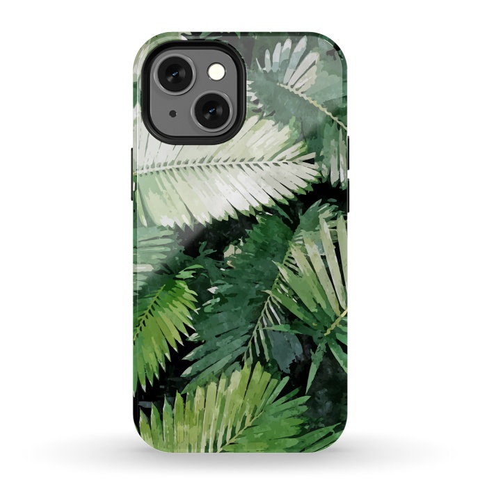 iPhone 13 mini StrongFit Life is better with palm trees by Uma Prabhakar Gokhale