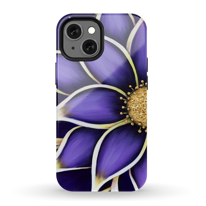 iPhone 13 mini StrongFit Purple Passion II by Denise Cassidy Wood
