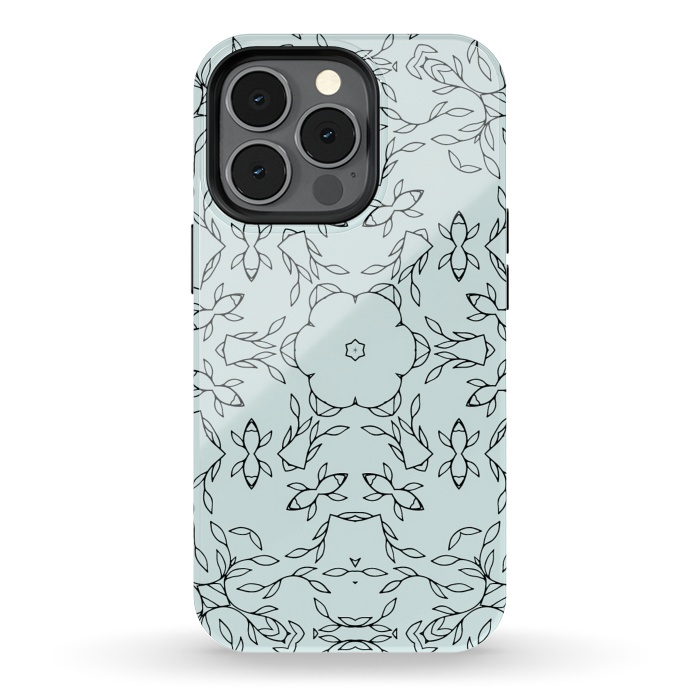 iPhone 13 pro StrongFit Creeper Kaleidoscope Mandala by Creativeaxle