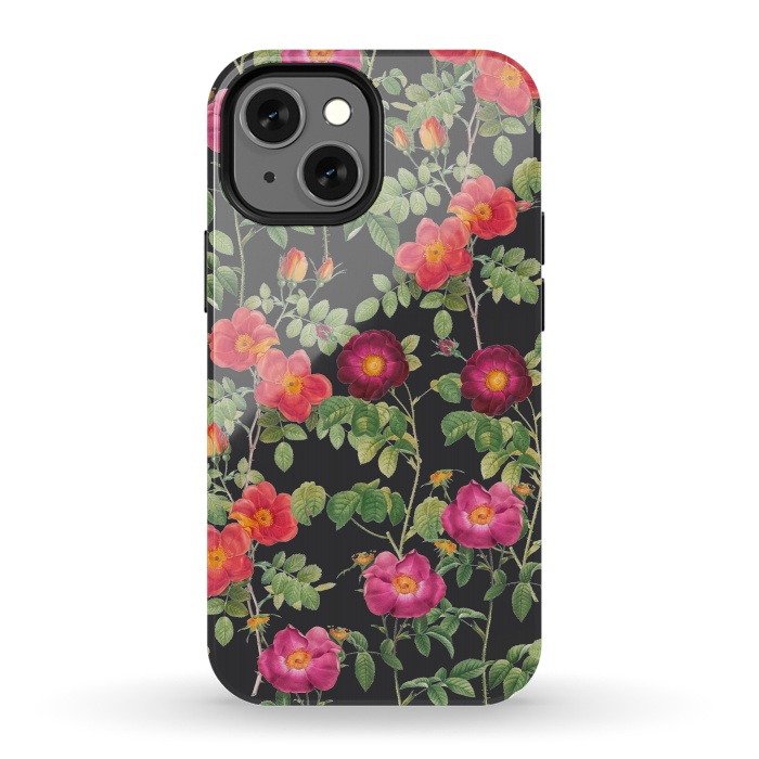 iPhone 13 mini StrongFit Dark Roses by Zala Farah