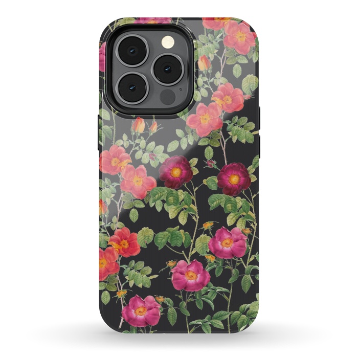 iPhone 13 pro StrongFit Dark Roses by Zala Farah