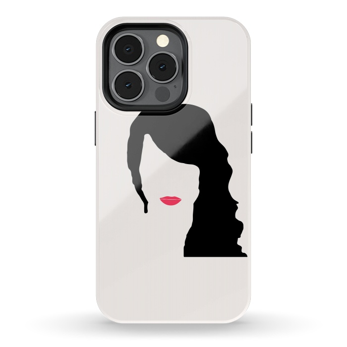 iPhone 13 pro StrongFit Woman Face Minimal Art 03 by Creativeaxle