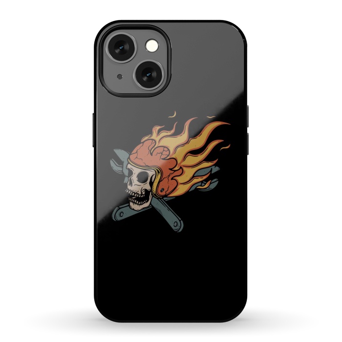 iPhone 13 StrongFit Rider and Fire by Afif Quilimo