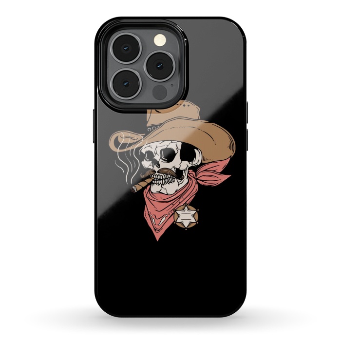 iPhone 13 pro StrongFit Skull Sheriff by Afif Quilimo