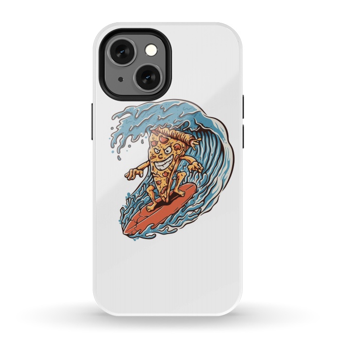 iPhone 13 mini StrongFit Pizza Surfer by Afif Quilimo