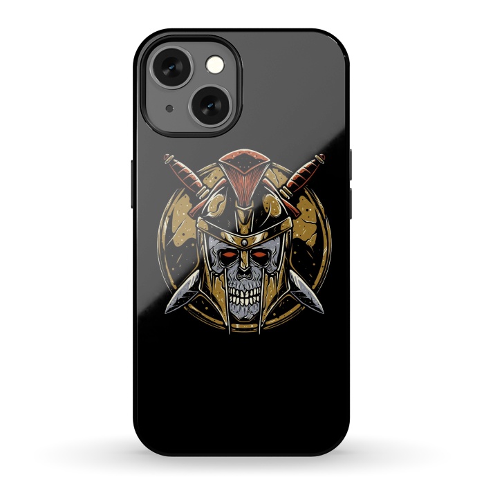 iPhone 13 StrongFit Skull Spartan 1 by Afif Quilimo