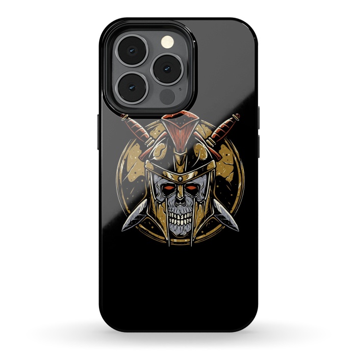 iPhone 13 pro StrongFit Skull Spartan 1 by Afif Quilimo