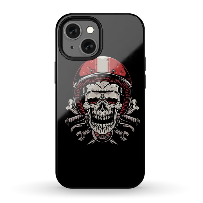 iPhone 13 mini StrongFit Skull Biker 4 by Afif Quilimo