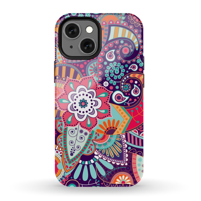 iPhone 13 mini StrongFit Pretty Flowers Pattern I by ArtsCase