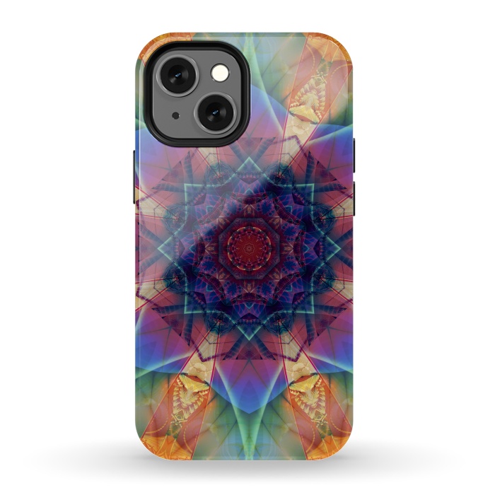 iPhone 13 mini StrongFit Ancient Geometry With a Star Field by ArtsCase