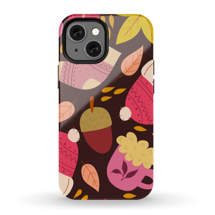 iPhone 13 mini StrongFit Autumn Pattern Design III by ArtsCase