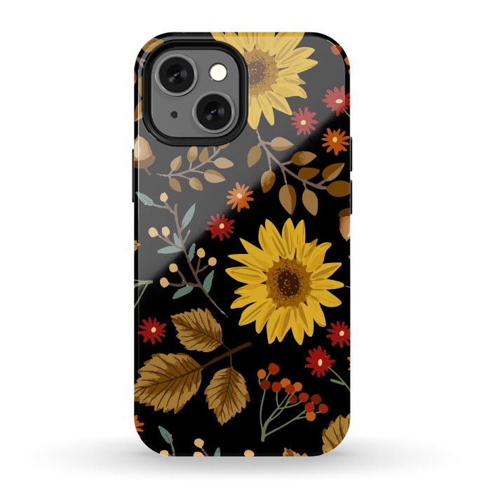 iPhone 13 mini StrongFit Autumn Sunflowers II by ArtsCase