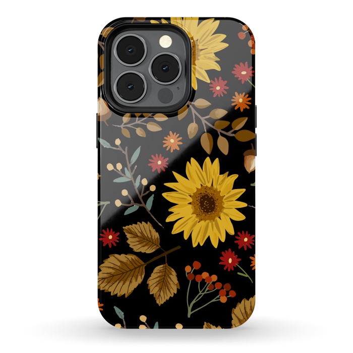 iPhone 13 pro StrongFit Autumn Sunflowers II by ArtsCase