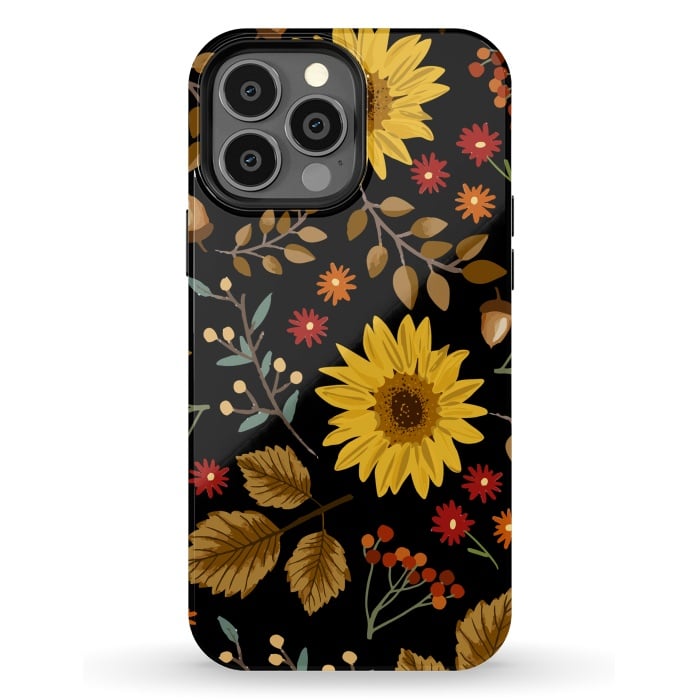 iPhone 13 Pro Max StrongFit Autumn Sunflowers II by ArtsCase